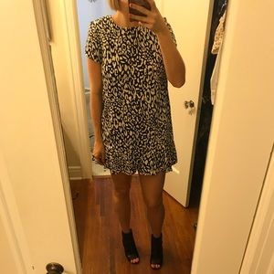 Animal Print Shift Dress